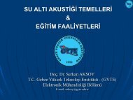 Su Altı Akustik Temeller & EÄitim Faaliyetleri - Gebze Yüksek ...