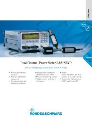 Dual-Channel Power Meter ¸NRVD - Rohde & Schwarz