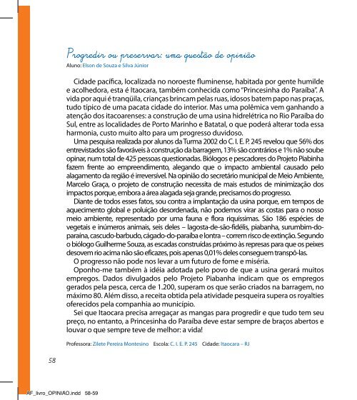 Artigo de Opiniao - Fundação Itaú Social