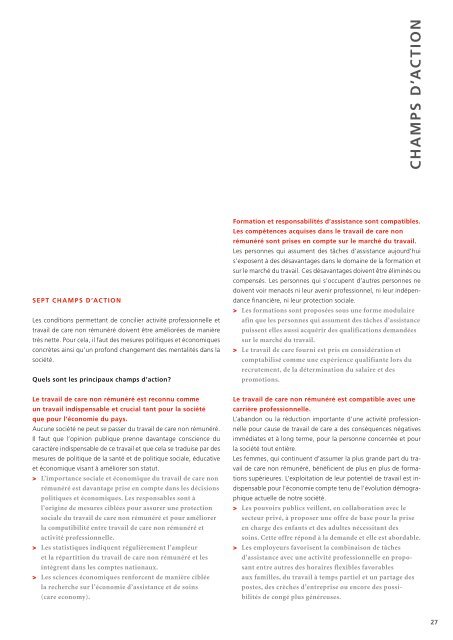 Reconnaissance et revalorisation du travail de care