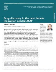 Drug discovery in the next decade: innovation needed ASAP