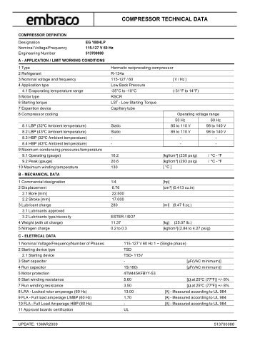 Datasheet - Embraco