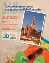 2009 National Conference Program - PCA/ACA