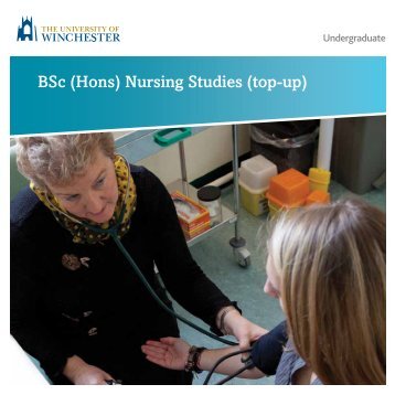 BSc (Hons) Nursing Studies (top-up) - University of Winchester