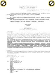 ResoluÃ§Ã£o CEPRAM nÂº 14/87 - SEMA - Secretaria do Meio Ambiente