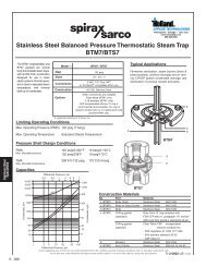 Download Spirax Sarco BTM7 Data Sheet