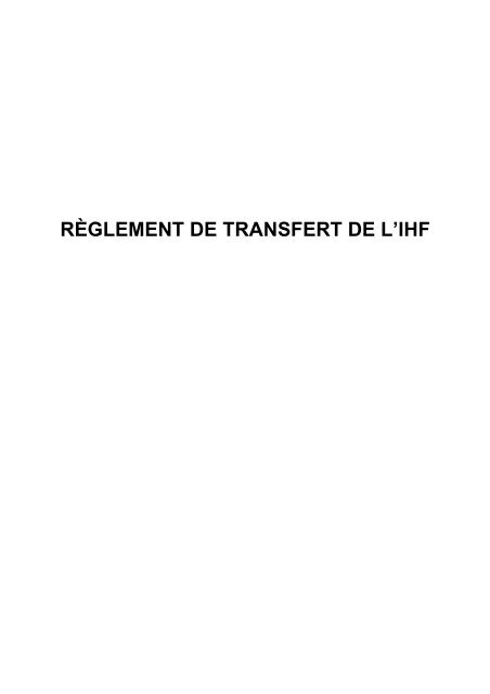 ProcÃ©dure de transfert