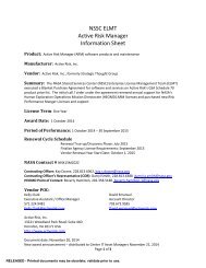 NSSC ELMT Active Risk Manager (ARM) Contract ... - Nasa