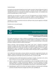 Processo de constituição da Secção - Associação Portuguesa de ...