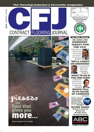 CFJ Mar 08 (Cover):CFJ Dec (Cover) - Contract Flooring Journal