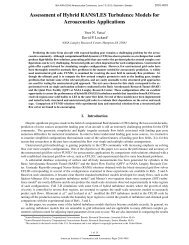 Assessment of Hybrid RANS/LES Turbulence Models for ... - NASA