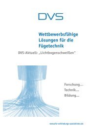 Lichtbogenschweißen - DVS