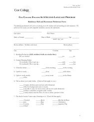 Residence Hall and Roommate Preference Form - Public.coe.edu ...