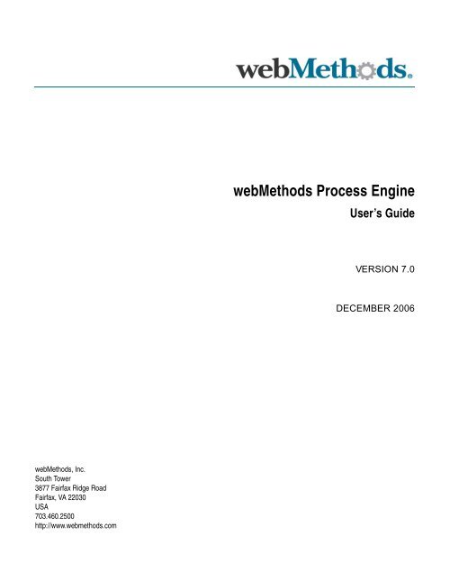 webMethods Process Engine User's Guide - Software AG ...