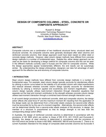 Design of Composite Columns