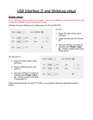 USB Interface II and WriteLog setup - microHAM