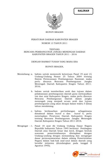 FINAL RPJMD Perda 2011-2016 Koreksi pak Harto Tgl. 25 Nov ...