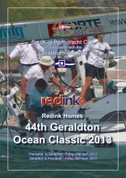 44th Geraldton Ocean Classic 2013 - South of Perth Yacht Club