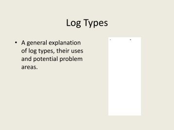 Log Types - George E King Petroleum Engineering Oil and Gas ...