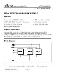 2Mbit, 256KX8 CMOS S-RAM MODULE