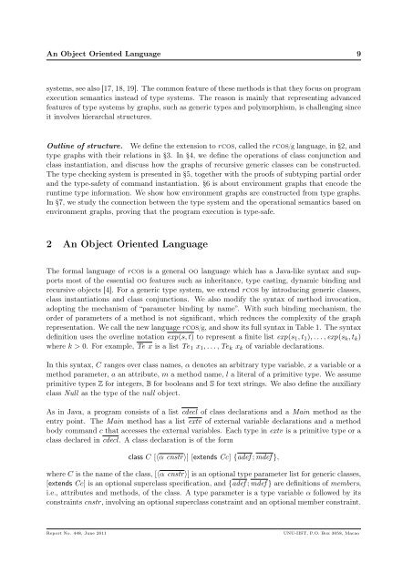 A Graph-Based Generic Type System for Object-Oriented Programs