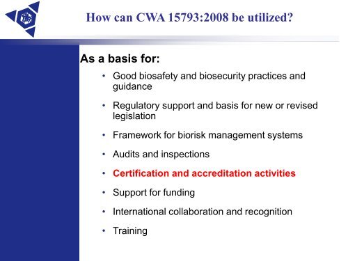 Biorisk Management Systems 101 - Sandia National Laboratories