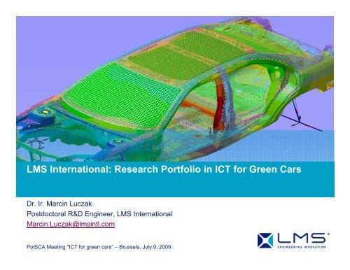 LMS International: Research Portfolio in ICT for Green Cars - PolSCA