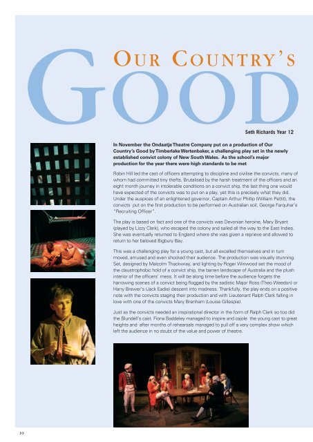 Issue 2 Winter 2008 (6.3 MB) - Blundell's School