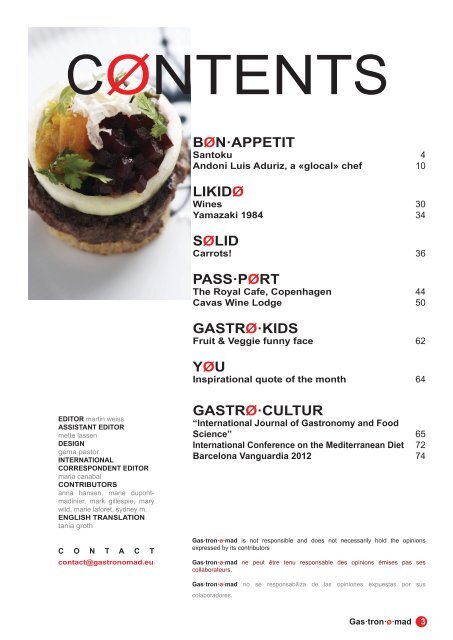 Gastronomad #8 March - April 2012