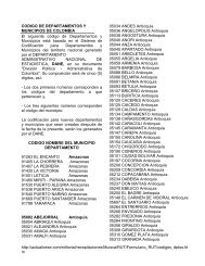 CODIGO DE DEPARTAMENTOS Y ... - Criminalistica-odg