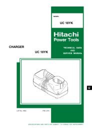 CHARGER UC 18YK UC 18YK U - Hitachi Power Tools Finland Oy