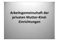 privaten Mutter/Kind Einrichtungen - Plattform Gesundheit und ...