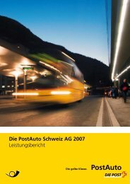 Leistungsbericht 2007 - PostBus