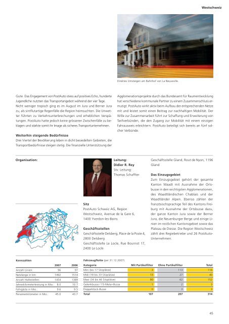 Leistungsbericht 2007 - PostBus
