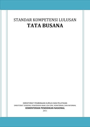 Standar Kompetensi Lulusan Tata Busana
