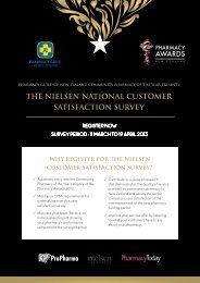 Pharmacy Guild of NZ Customer Satisfaction Survey Pharmacy
