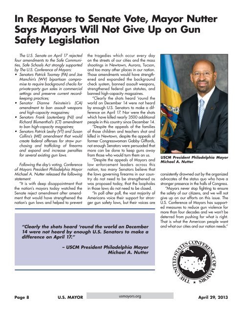 download a full PDF edition of this issue of US MAYOR.