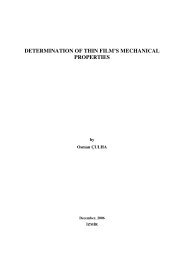 DETERMINATION OF THIN FILM'S MECHANICAL PROPERTIES