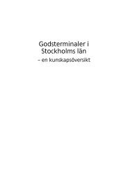 Godsterminaler i Stockholms län - SLL Tillväxt, miljö och ...