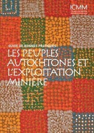 lespeuples autochtones et l'exploitation miniÃ¨re - ICMM