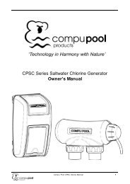 CompuPool Salt Chlorine Generator Owners's ... - INYOPools.com