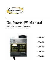 Go Power!™ Manual - PVPower.com