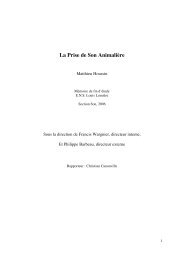 La Prise de Son AnimaliÃ¨re - Ecole nationale supÃ©rieure Louis ...