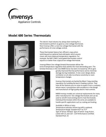 600 Series therm i.p65 - Toolbox.invensyscontrols.com