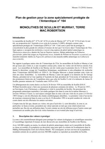 Monolithes de Scullin et Murray