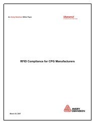 RFID Compliance for CPG Manufacturers - Avery Dennison