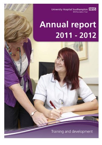 Training and development annual report 2011-2012 - University ...