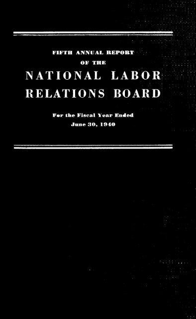 NATIONAL LAB RELATIONS BOARD - National Labor Relations ...