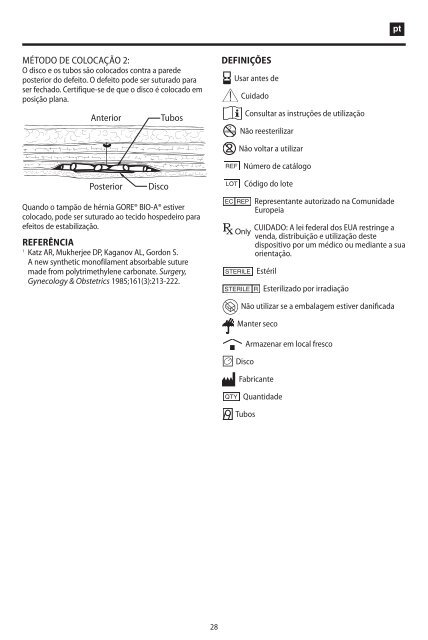 Instructions For Use - Multilingual - Gore Medical