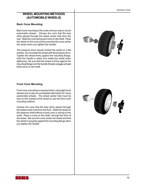 Truck Wheel Balancer OPERATION GUIDE - NY Tech Supply